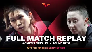 FULL MATCH | SATO Hitomi (JPN) vs POLCANOVA Sofia (AUT) | WS Rd16 | #WTTSingapore 2021