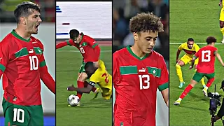 كل ما قدمه براهيم عبد القادر دياز و إلياس بن صغير في أول مباراة مع المنتخب المغربي اليوم ضد أنغولا