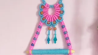 Easy And Beautiful Macrame Bangle Holder..मैक्रम का चुड़ी होल्डर