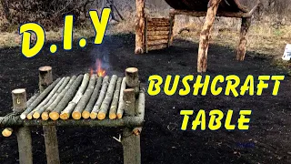 BUSHCRAFT TABLE  - DIY Camp Projects !