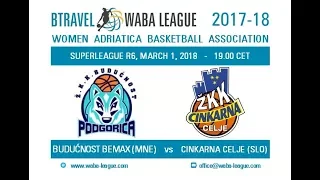 WABA League 2017-18, Budućnost Bemax - Cinkarna Celje