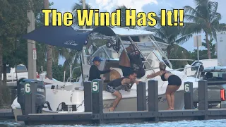 The Wind Gets Them!!  Miami Boat Ramps | 79th Street