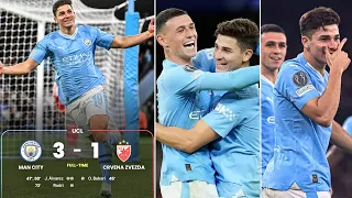 Man City 3-1 Red Star 💫 Julián Álvarez scoring twice #championsleague