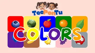 Learn the Colors | Colors Song with Fruits and Vegetables | Preschoolers and Toddlers