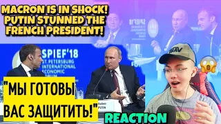 Россия США Украина : Макрон в ШОКЕ! Путин ОШАРАШИЛ французского президента! 🇷🇺 (REACTION)