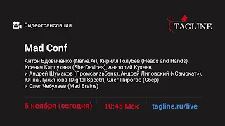 Видеотрансляция онлайн-конференции Mad Conf