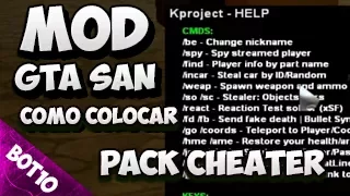 GTA SAN | Como Colocar Mod Pack Cheaters V1 | San Andreas 2017