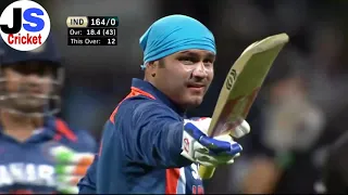 Virender Sehwag 125 Not Out Off 74 Balls VS NZ at Hamilton 2009 ODI India VS New Zealand