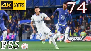 Part 74: UEFA Champions League Round of 16 | FIFA 22 | Player Career | Gameplay Walkthrough | PS5 4K