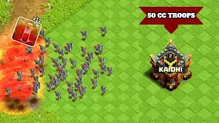 Can 50 Troops Stop 200 Skeleton Army? | Clash of Clans