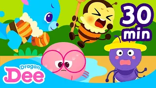 Bug & Insect Songs Compilation 🐝| Itsy Bitsy Spider + | 30min | Nursery Rhymes | DragonDee for Kids