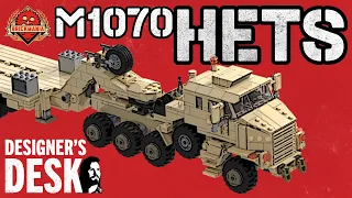 M1070 HETS - Heavy Equipment Transport Semi-Trailer - Custom Military Lego - At The Designer’s Desk