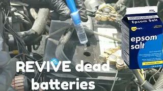 How to Fix a dead battery with Epsom Salt!