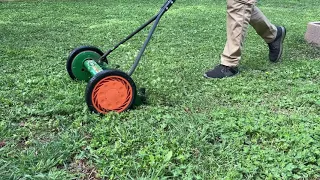 Cutting More Grass with the Scott's 16in Reel Mower