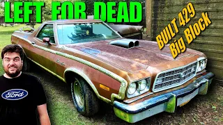 Forgotten BUILT Big Block Ranchero-Will It Run and Drive? Huge BURNOUTS!