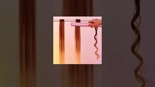 How to do curl with straightener at home . Credit goes to m775828diy on TikTok