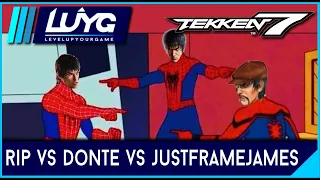 【Tekken 7 Season 4】Rip vs Donte vs JustFrameJames - 3 Way Law Lobby