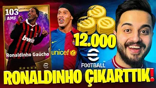 RONALDİNHO eFootball'a GELDİ! 12.O00 YÜKLEME YAPIP TEK ATTIK! (ŞOK OLDUM) eFootball 24