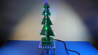 Auto-Rotate Christmas Tree with Music - ICStation DIY Kit