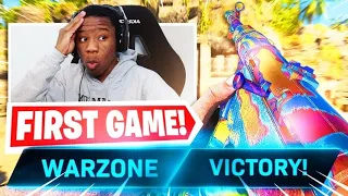 My FIRST GAME on Warzone Pacific Map ( Caldera Gameplay)