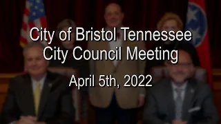 City Council Meeting - April 5th, 2022