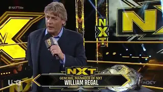 William Regal announces massive Nxt Championship Fatal 4-Way 60-Minute Iron Man Match (Next Tuesday)