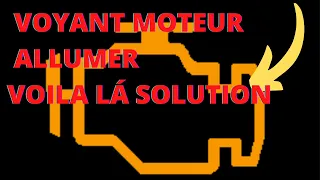 COMMENT EFFACER LE VOYANT MOTEUR - enlever le Check engine