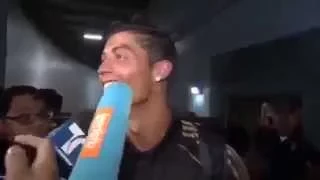 Cristiano Ronaldo FUNNY EPIC FAIL STUPID Reporter