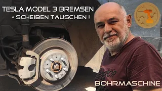 Tesla Model 3 Bremsentausch, hinten