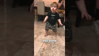 Baby Dances Instead Of Walking! 😂