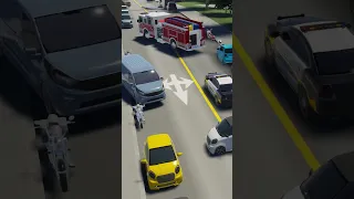 Car Accidents In Cities Skylines 2 🚔 #Shorts