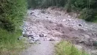 Crue du torrent de la Griaz 19/07/15 - Vallée de Chamonix