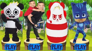 Tag with Ryan vs Pj Masks Catboy vs CKN Toys Boys Run - Run Gameplay