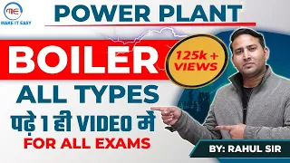 Power Plant Engineering | Boiler (Types and Water Tube Boilers ) | SSC JE