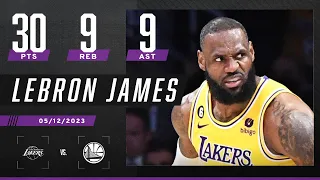 LeBron James' 30-PT NEAR TRIPLE-DOUBLE leads Lakers to WCF 🚨