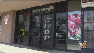 Robber, security guard open fire at each other at illegal pot shop in Compton