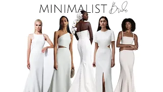 MINIMALIST BRIDE | MODERN MINIMALIST WEDDING GOWN | SIMPLE BRIDAL GOWN  | MINIMALIST WHITE GOWN