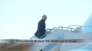 President Biden speaking at La Crosse's Municipal Transit Utility