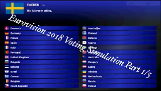 Eurovision 2018: Voting Simulation Part 3/5 Jury Voting