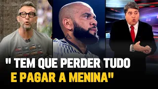 NETO HUMILHA DANIEL ALVES AO VIVO APÓS EXAME DE DNA APONTAR JOGADOR COMO CULPADO