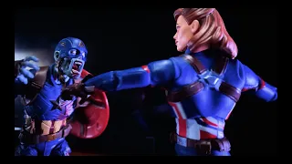 What if: Capitana Carter vs Zombie Cap (Stop Motion by Largo)