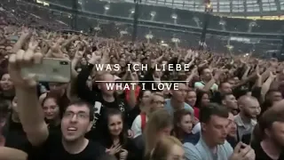 Rammstein Was Ich liebe live in Moscow with German and English lyrics