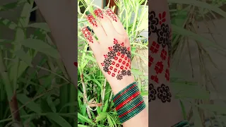 bridal stickers mehndi design #shorts #stickers #hacks #flowers #memes