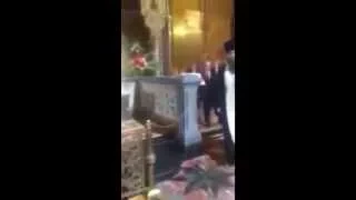 Путин и Медведев пришли в храм Христа Спасителя!