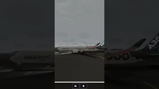 Airbus A350-1000 landing