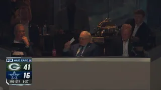 Jerry Jones watching Green Bay Packers scoring 41 points vs Cowboys | NFL playoffs wild card 😂💀