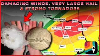 Significant severe weather outbreak in the South (VERY LARGE hail, DAMAGING winds, STRONG tornadoes)