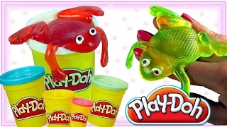 Play Doh & Żaba Slime • Gdzie są żabki? • kreatywne zabawki