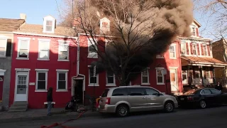 Lancaster City PA Third Alarm Fire March 5th, 2017