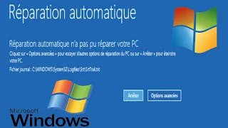 REPARATION AUTOMATIQUE N'A PAS PU REPARER VOTRE PC WINDOWS 10/11